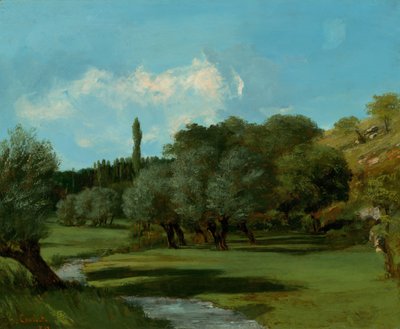 La Bretonnerie en el departamento de Indre de Gustave Courbet